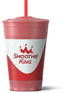 Smoothie King offers a delectable strawberry smoothie for those interested in owning a smoothie shop.