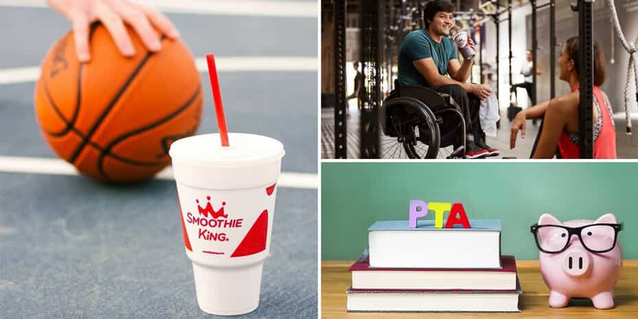 A basketball and a cup.