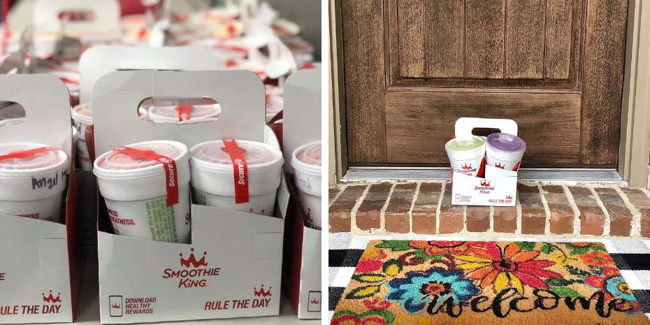 A doormat featuring a bottle of Coca Cola.