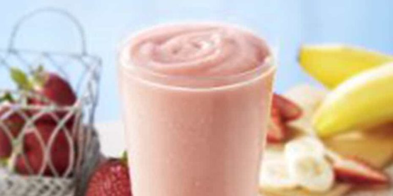 A strawberry smoothie recipe from The Smoothie King Recipe Book.