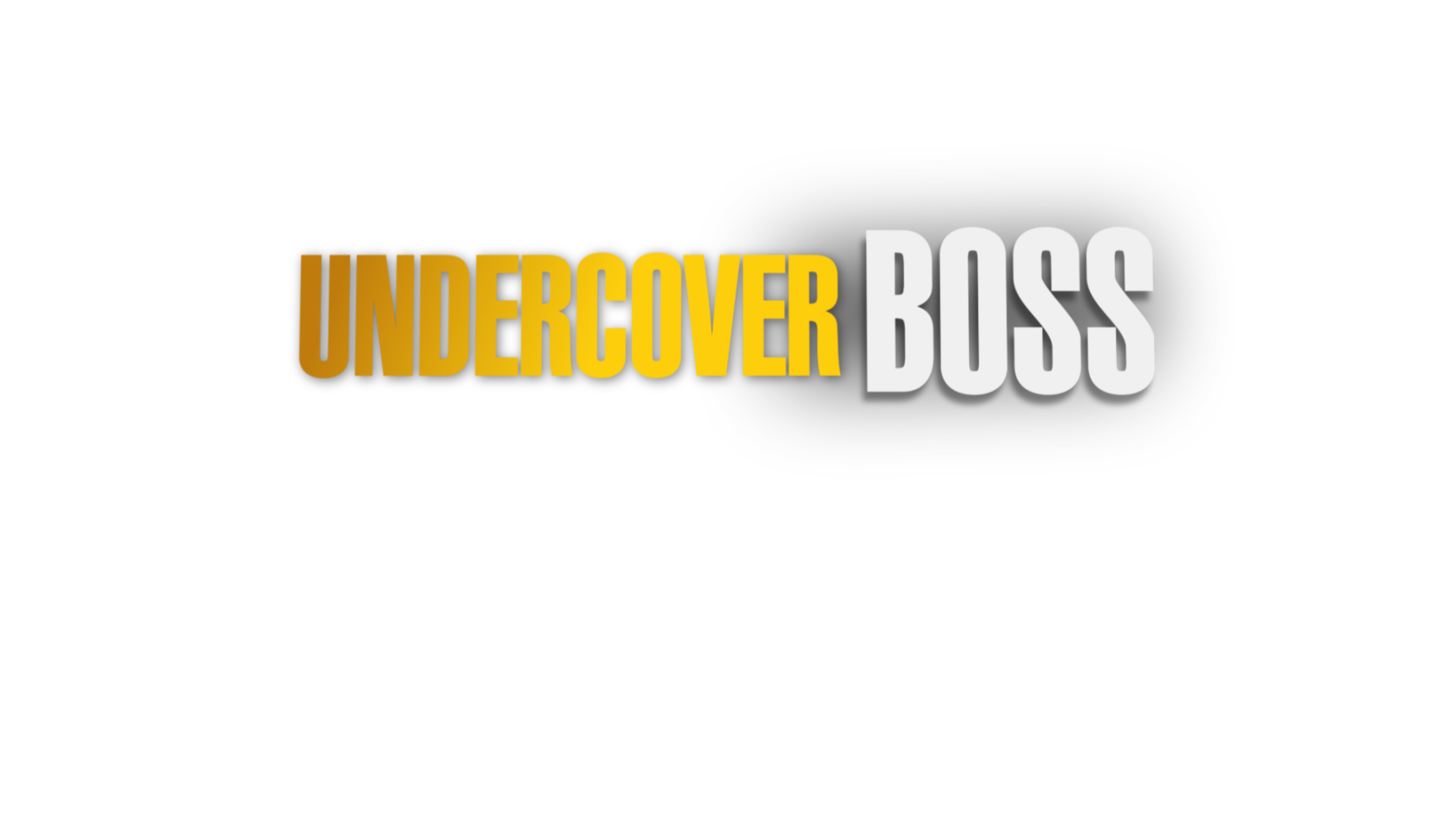 The UNDERCOVER BOSS logo with Smoothie King CEO Wan Kim.